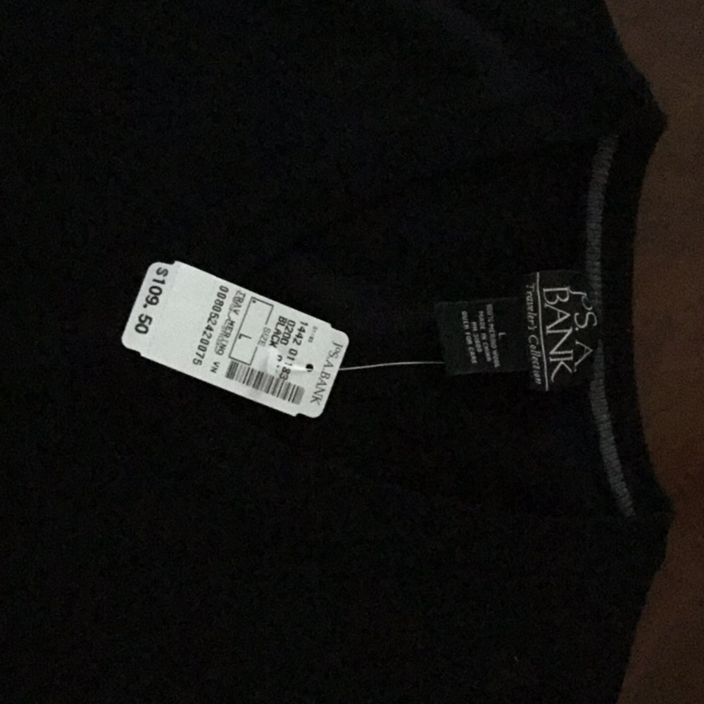 Black Cashmere Sweater (Jos. A Bank)